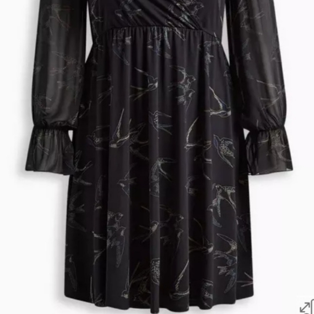 Torrid Black Midi Dress with Elegant Design